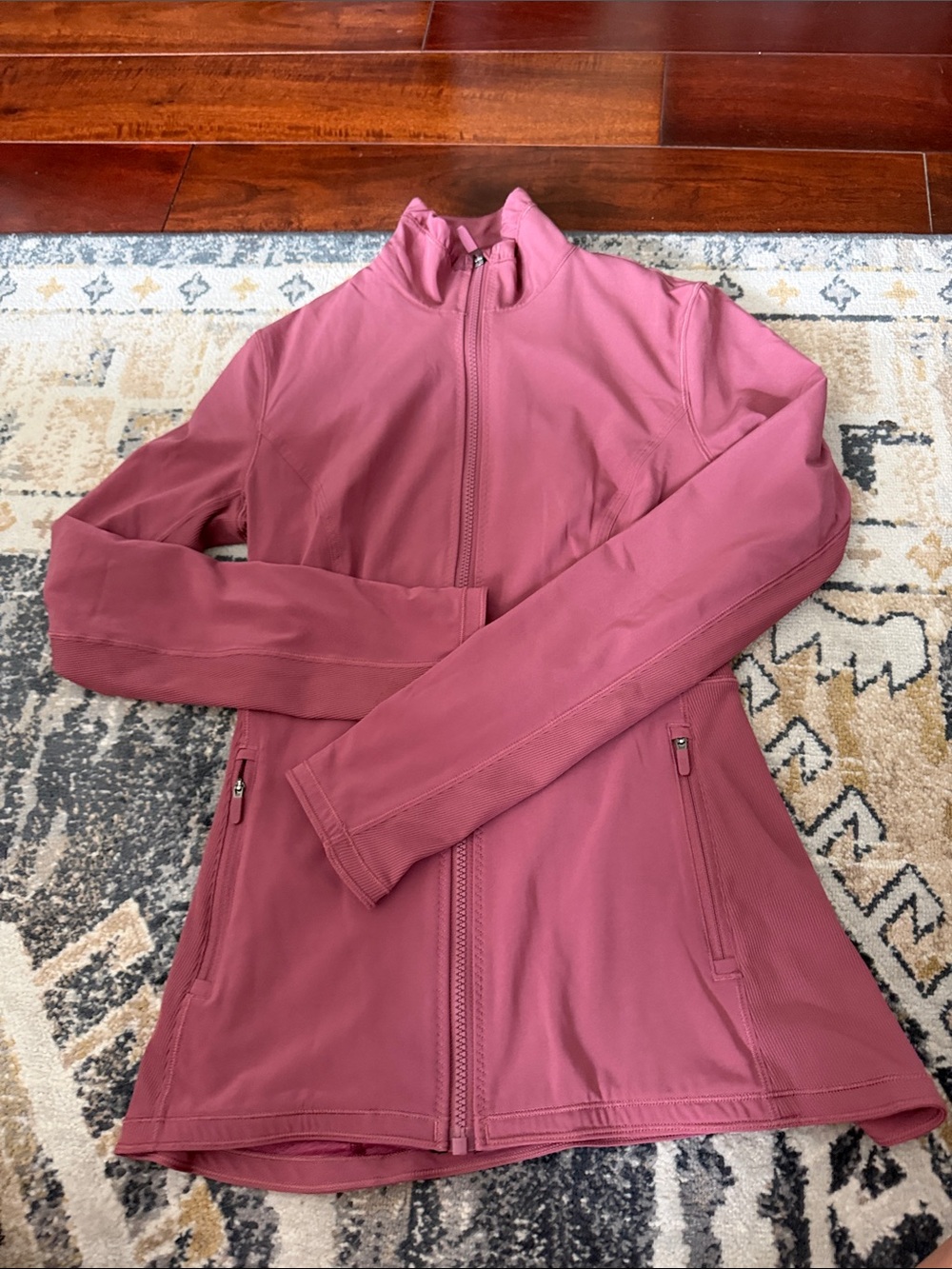 lululemon athletica Rose-Mauve Zip Front Active Jacket